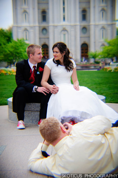 Bride and groom Utah wedding photography