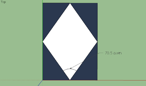 มหัศจรรย์รูปสี่เหลี่ยมกับ SketchUp Sq-13