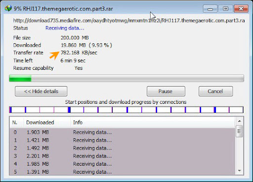 download - เทคนิคการดาวน์โหลดไฟล์จากเว็บ Mediafire ด้วย Internet Download Manager Idmtfr