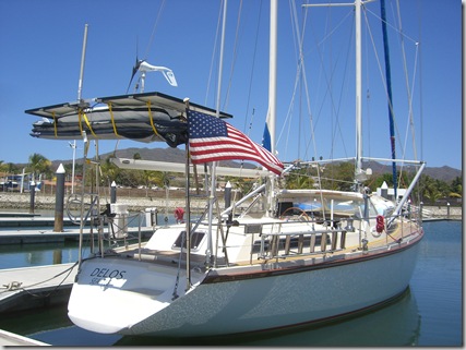 sv delos sailboat
