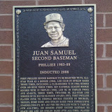Juan Samuels plaque at Citizens Bank Park. I took this before I knew he was Baltimores interim manager.