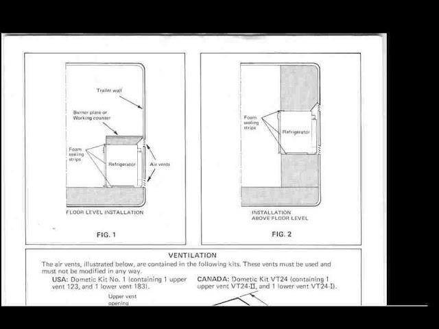 CAMPLITE DAMON CAMPER TRAILER RV OPERATION FRIG MANUALs  