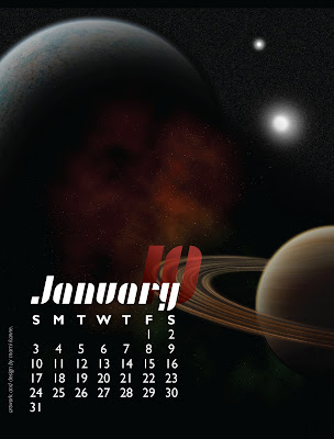 Jan Planets Calendar
