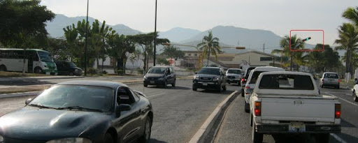askew traffic light in Puerto Vallarta