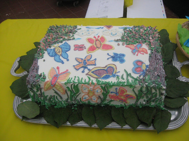 Butterfly Buttercream Cake 
