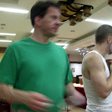 A blurry Pierre and James