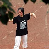 LIu Qi works through her form