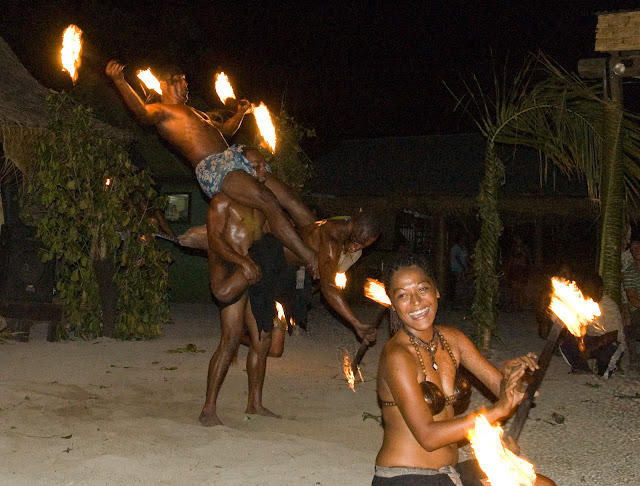 Fire Show at Robinson Crusoe Island