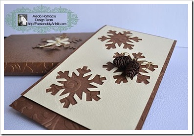 chocolate snowflakes card 2