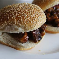 Slow Cooker BBQ Flat Iron Steak Sandwiches