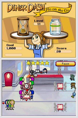 Diner Dash Flo on the Go nintendo DS