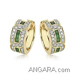 Emerald-and-Diamond-Hoop-Earrings-in-14k-Yellow-Gold_