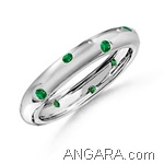 Emerald-Gypsy-Set-Eternity-Band-in-14k-White-Gold-(2-mm)_