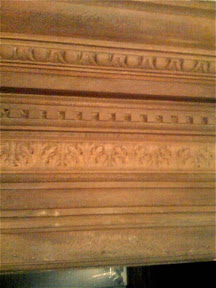 Door molding stripped