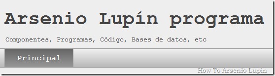 Arsenio Lupin programa
