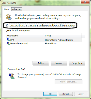 Auto Login on Windows 7 or Vista Auto Login on Windows 7 or Vista