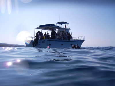 Waiting for the rest of the divers