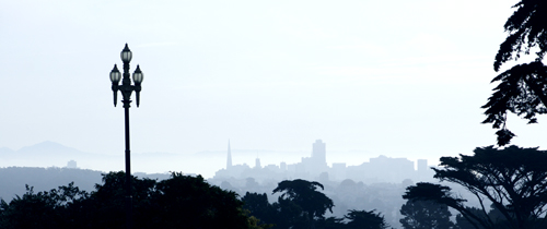 San Francisco Spring Morning Skyline