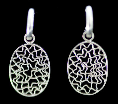 Reflections Oval Earrings by Sherry Cordova Jewelry
