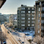 Snowy view from our front balcony