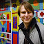 Thomas by the mosaic in Tottenham Court Road station