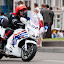 Policeman on motorcycle