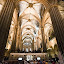Inside a cathedral
