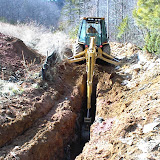 Installation of a Landfill Gas vent trench