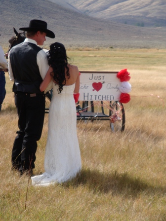 There was nothing fancy about the ceremony it was a just heartfelt exchange