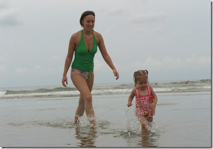 Aunt Kim and Caroline in the Water5