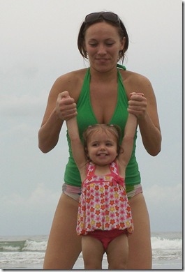 Aunt Kim and Caroline in the Water6