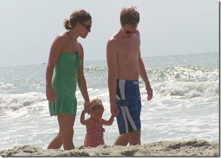 Aunt Kim, Jason & Caroline on the Beach2