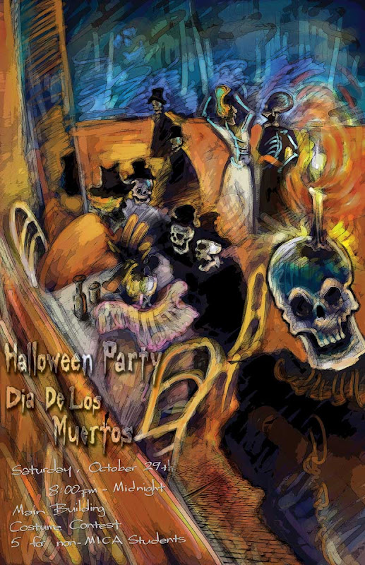 Halloween Party for MICA, Dia De Los Muertos