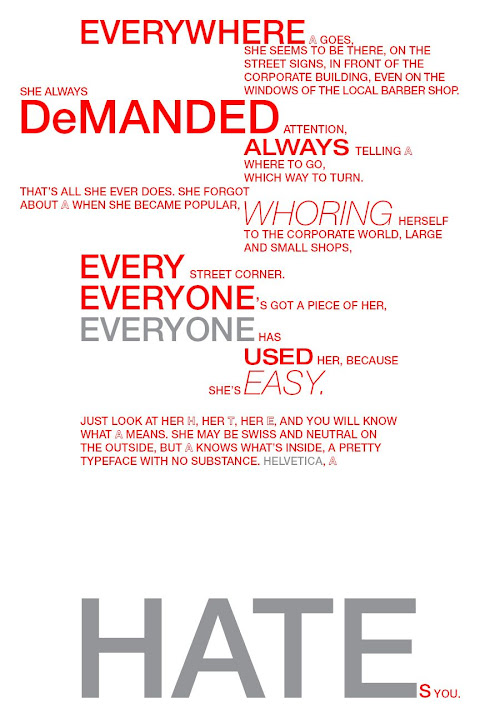 hate helvetica