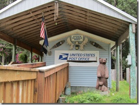 We got a laugh from the post office in Hyder.  Have you ever seen a branch like this one?