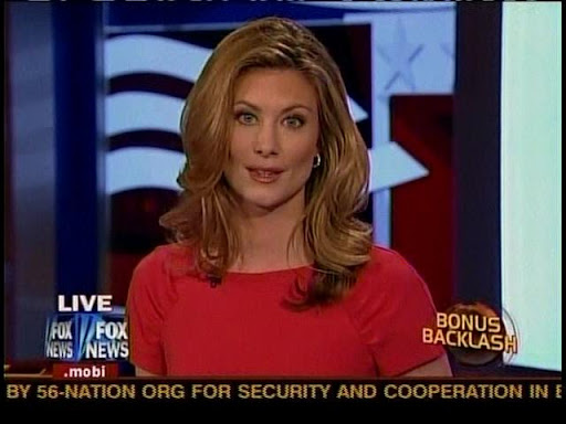 FOX News Molly Line in a Sexy Red Dress.