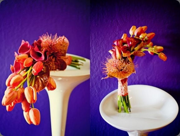 orange-tulip-bouquet-purple-orange-wedding-580x435 the sweetest occasion and flourish designs