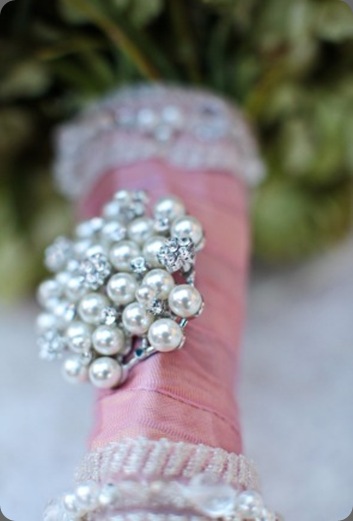 Brooch on Wedding Bouquet cori cook floral design