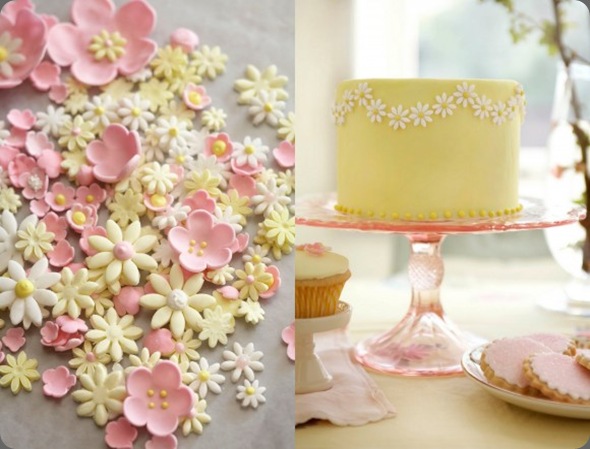 pink-yellow-gumpaste-sugar-flowers-yellow-wedding-cake-pink-cake-stand.jpg-580x435 the sweetest occasion and cakewalk