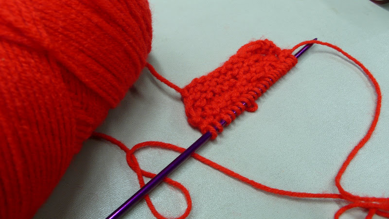 my first knitting work
