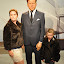 Shelley and Natalie pose with President Kennedy
