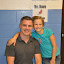 Chris and Natalie outside Mrs Moore's 4th grade classroom