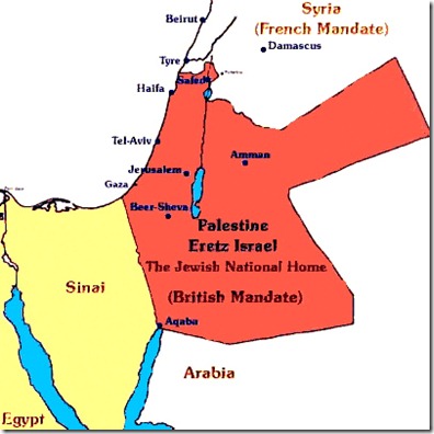 Jewish Homeland - Original Brit Mandate