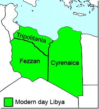 Libya in 3 Regions