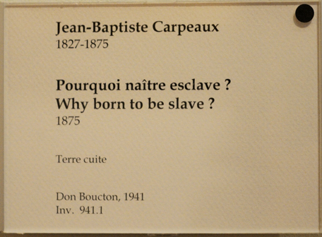 Pourquoi naitre esclave? Pourquoi naitre esclave?