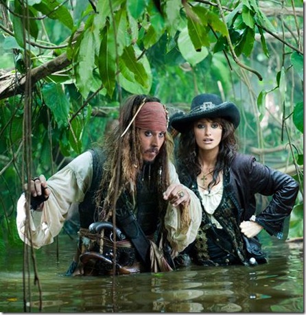 ภาพการถ่ายทำจากภาพยนตร์ Pirates of the Caribbean: On Stranger Tides ภาพการถ่ายทำจากภาพยนตร์ Pirates of the Caribbean: On Stranger Tides