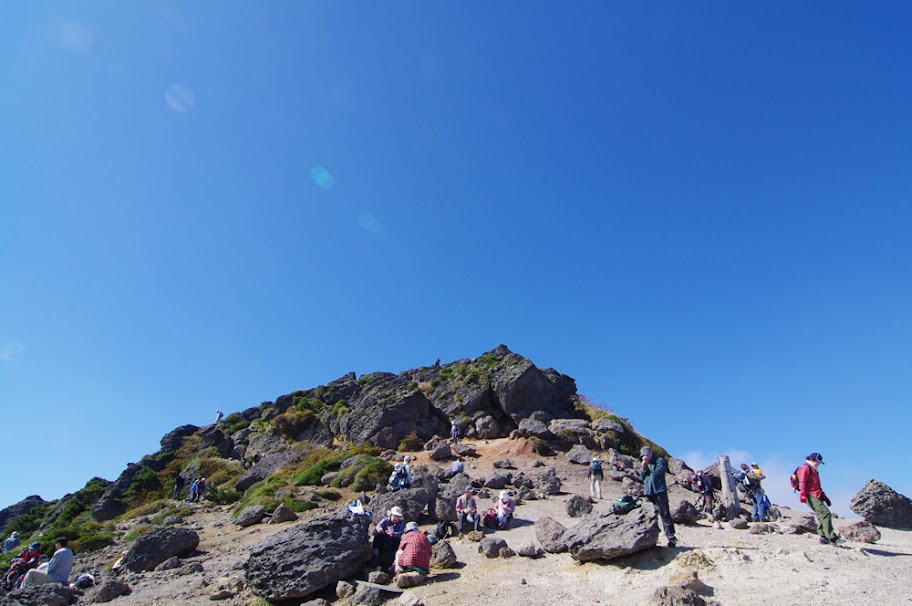安達太良山頂上