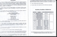 Regulamento e Horario