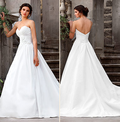 backless wedding dress. Elegant Backless Wedding Dress