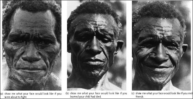Ekman estudo facial-expression homem da nova guiné